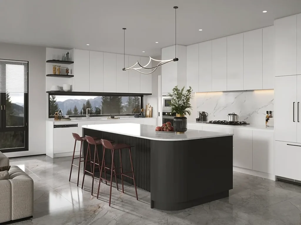 Dapur dengan Island Multifungsi