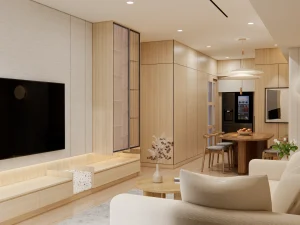 Desain Apartemen Sky House Ruang Keluarga (1)